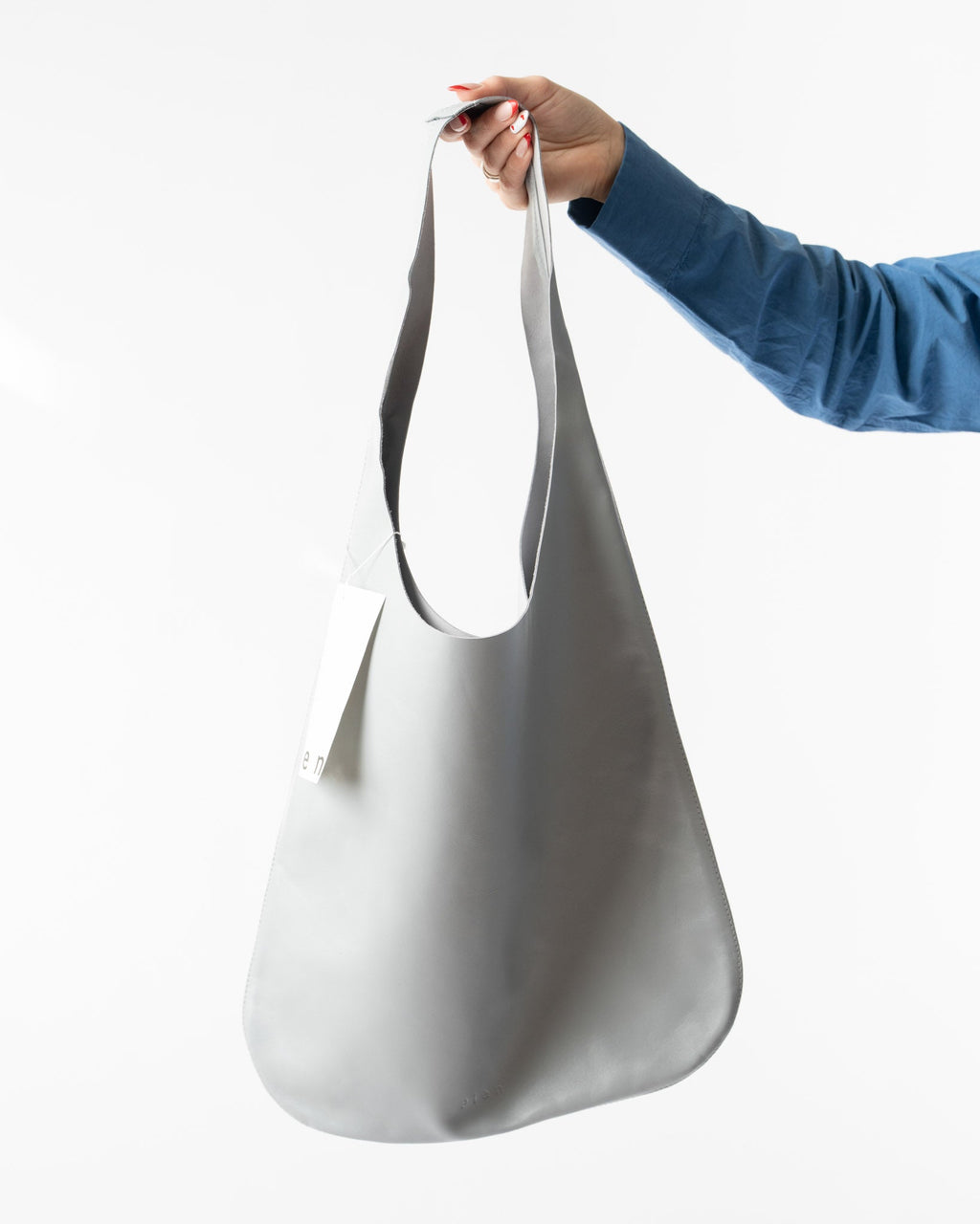 Pien Mineral Leather Shoulder Tote