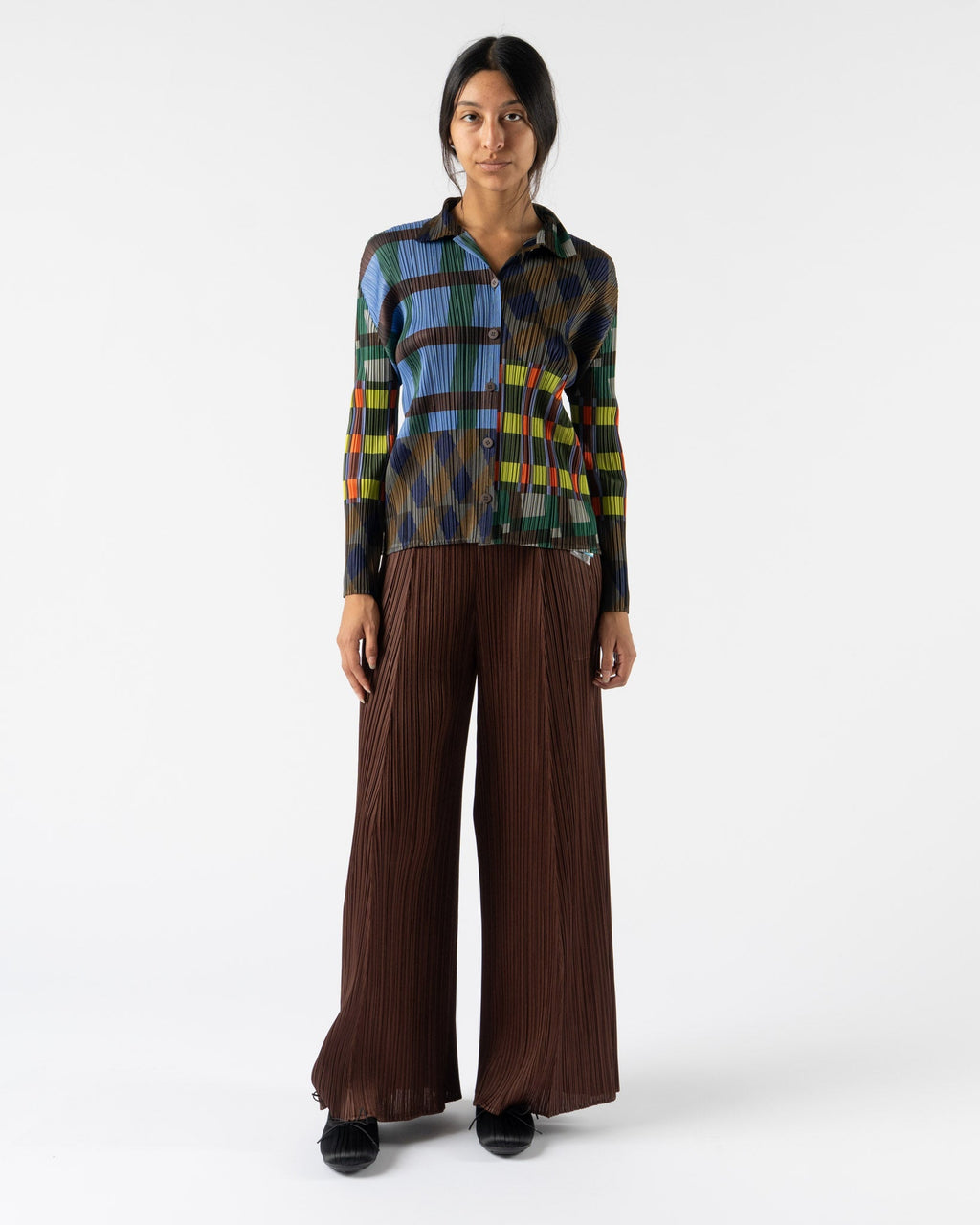 Pleats Please Issey Miyake Monthly Colors January in Bordeaux