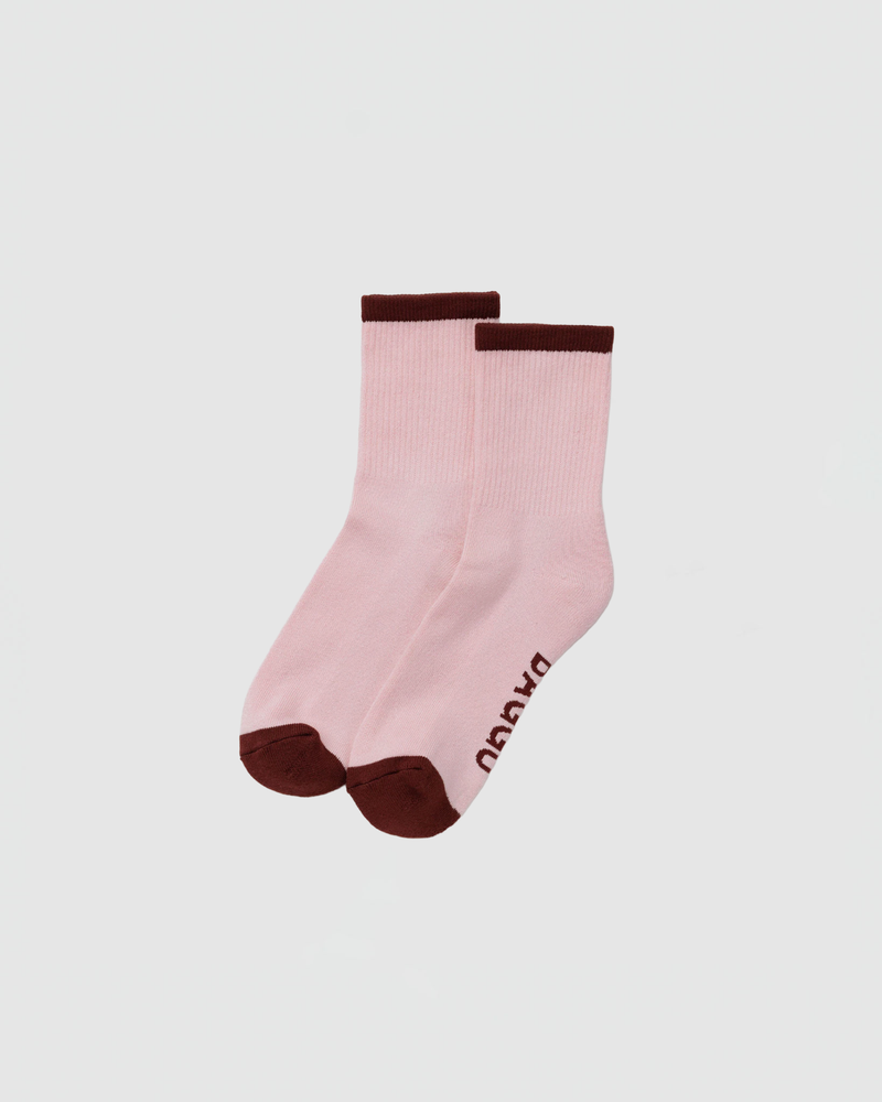 Baggu Ribbed Sock in Blush Mix