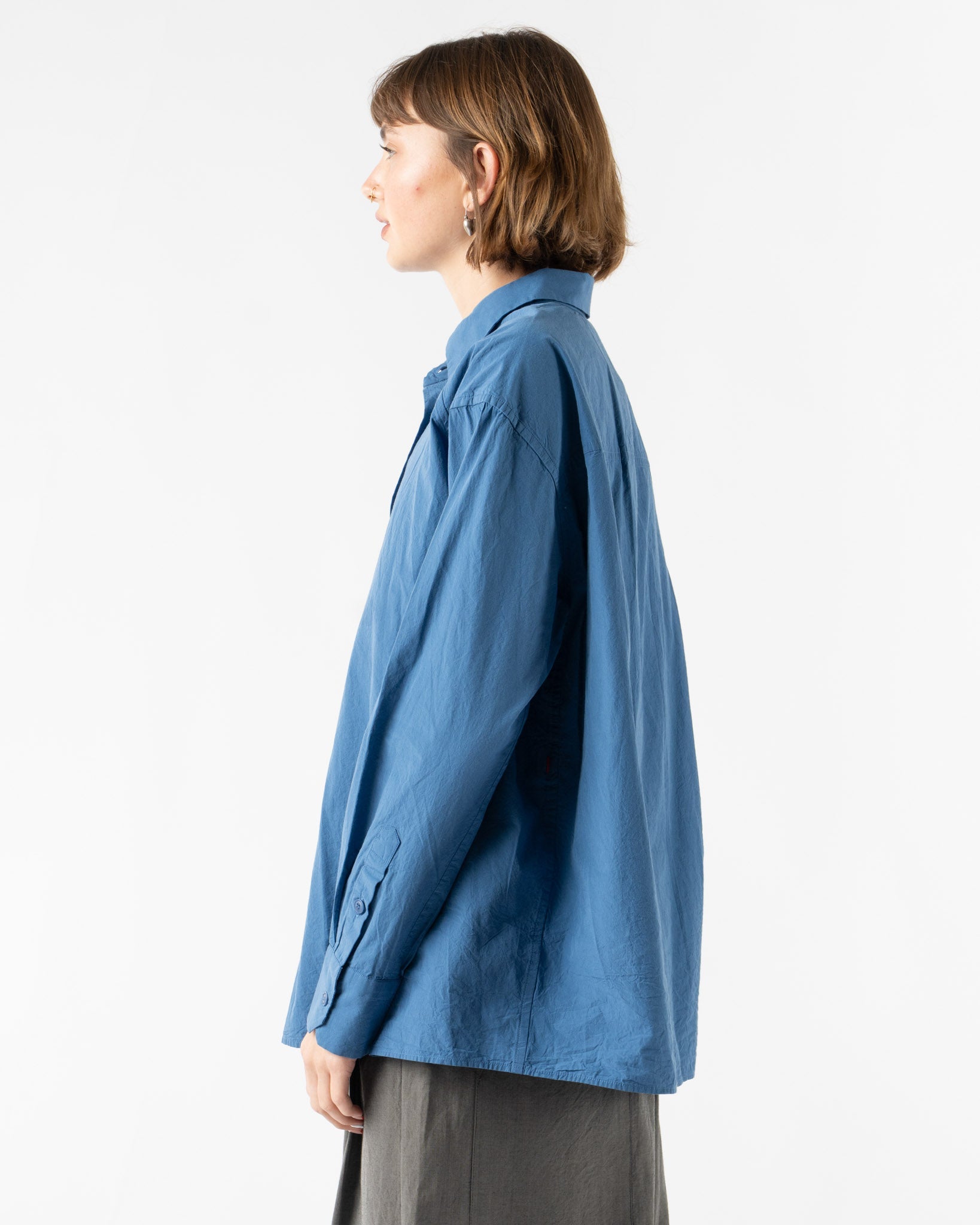 CASEY CASEY Drays Travail Shirt in Blue