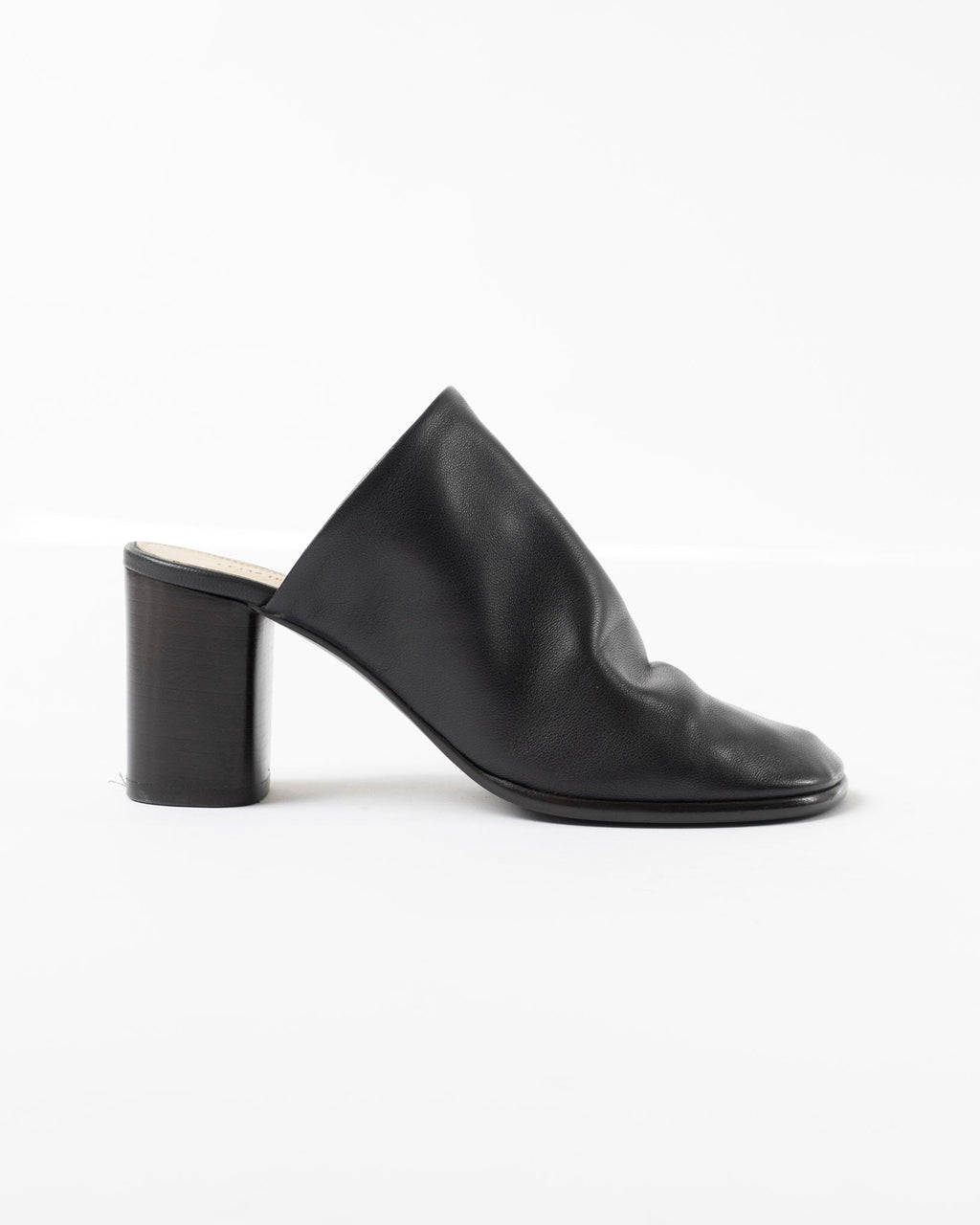 Lemaire Glove Mules in Dark Chocolate