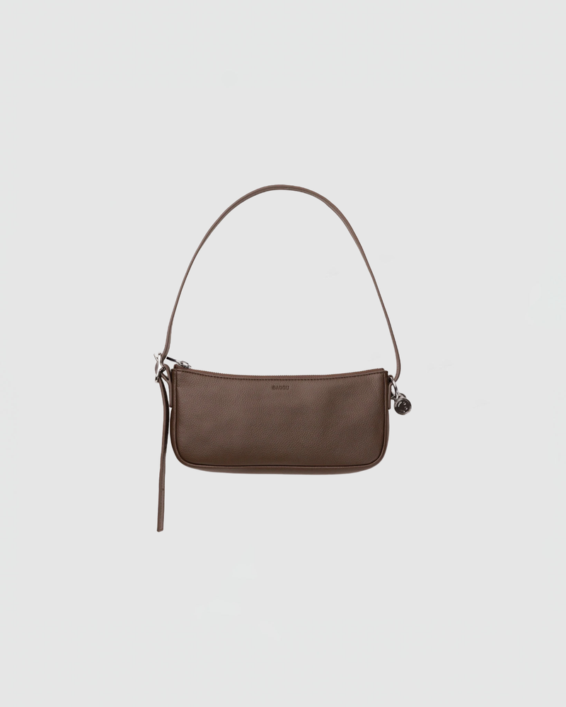 Baggu Recycled Leather Pochette in Brown